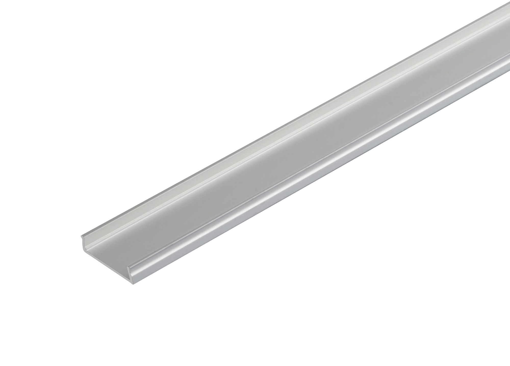 DA900049  3m Anodized Silver Aluminium Profile; Bendable; 18 x 6mm; Anodized Silver finish.